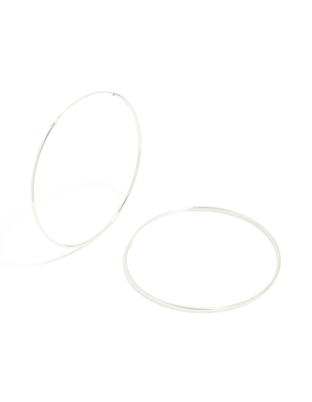 Sterling Silver 50Mm Hoop