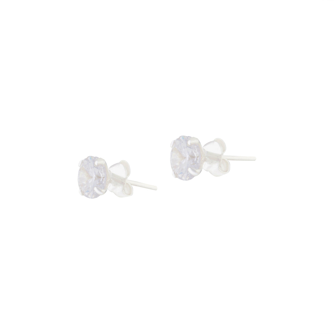 Sterling Silver 1 Carat Cubic Zirconia Stud