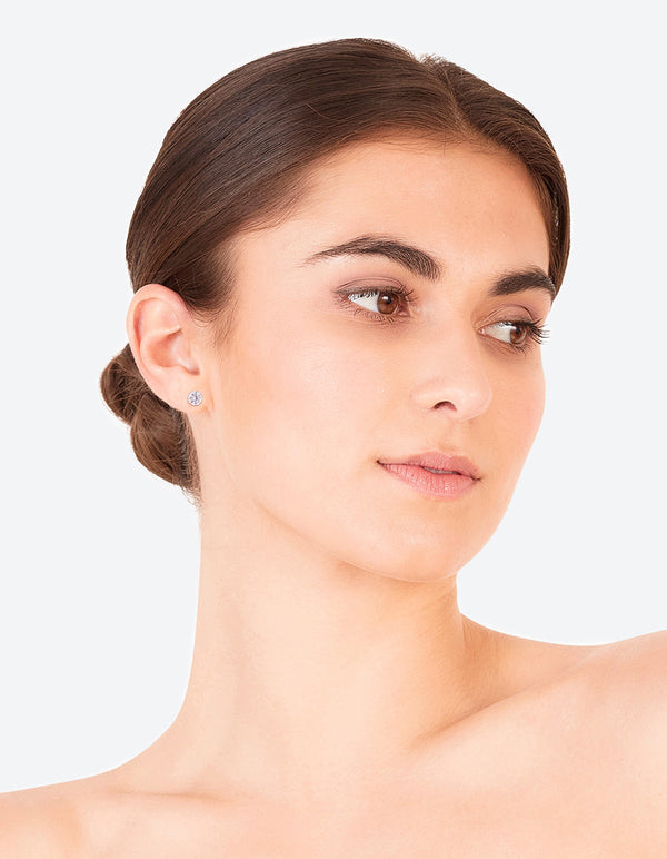 Sterling Silver 1 Carat Cubic Zirconia Stud