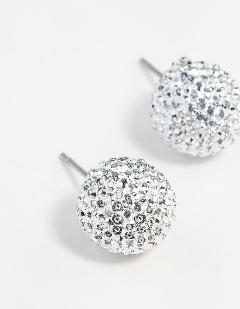 Surgical Steel Glitter Ball Stud Earrings