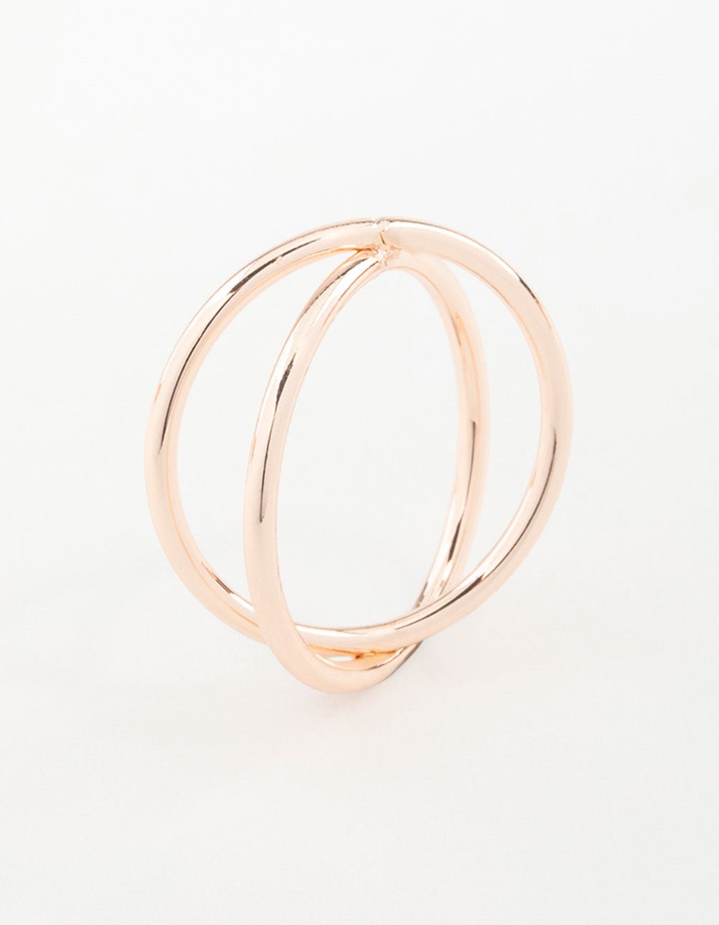 Rose Gold Cross Over Ring