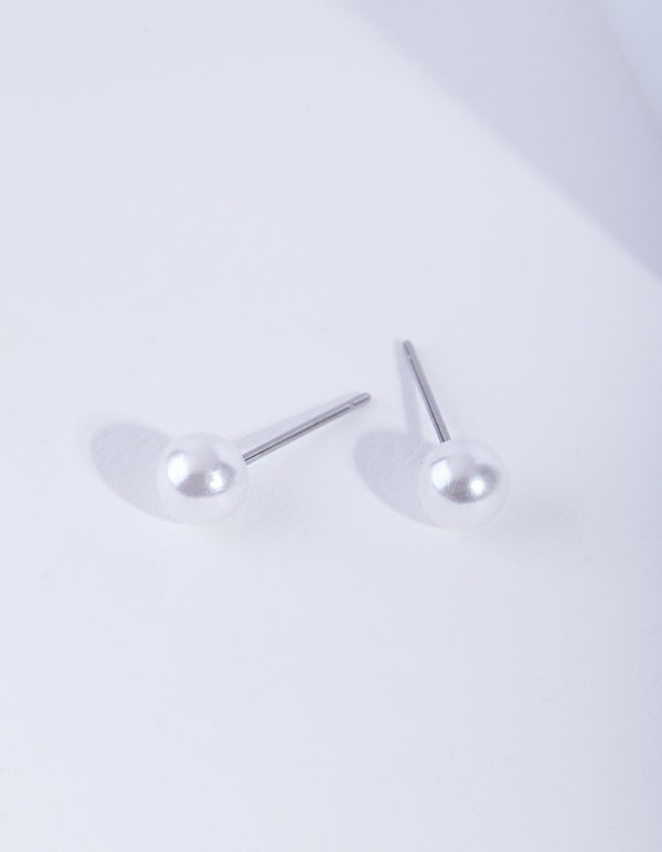 4mm Pearl Stud Earrings