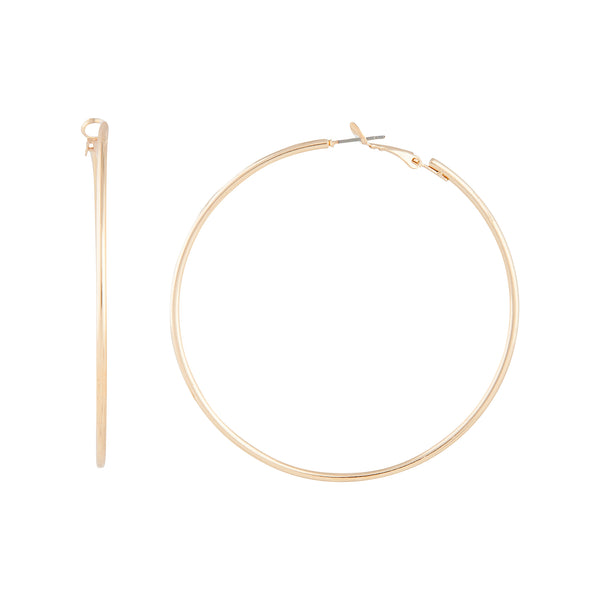 Gold Classic Hoop Earrings