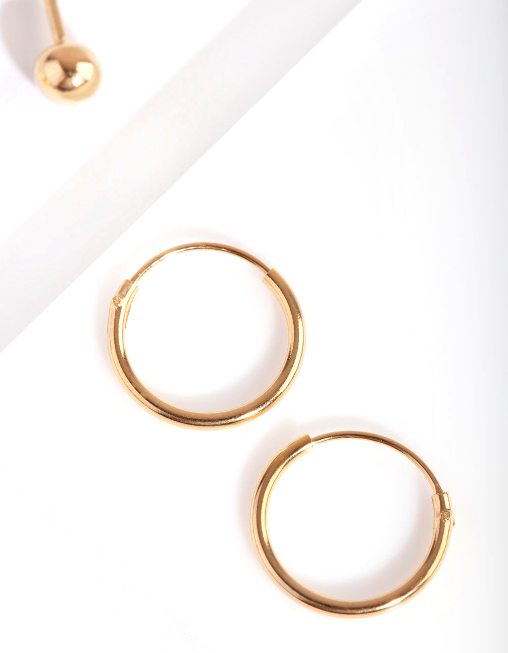 Gold Plated Sterling Silver Mini Studs & Hoop Earring Pack