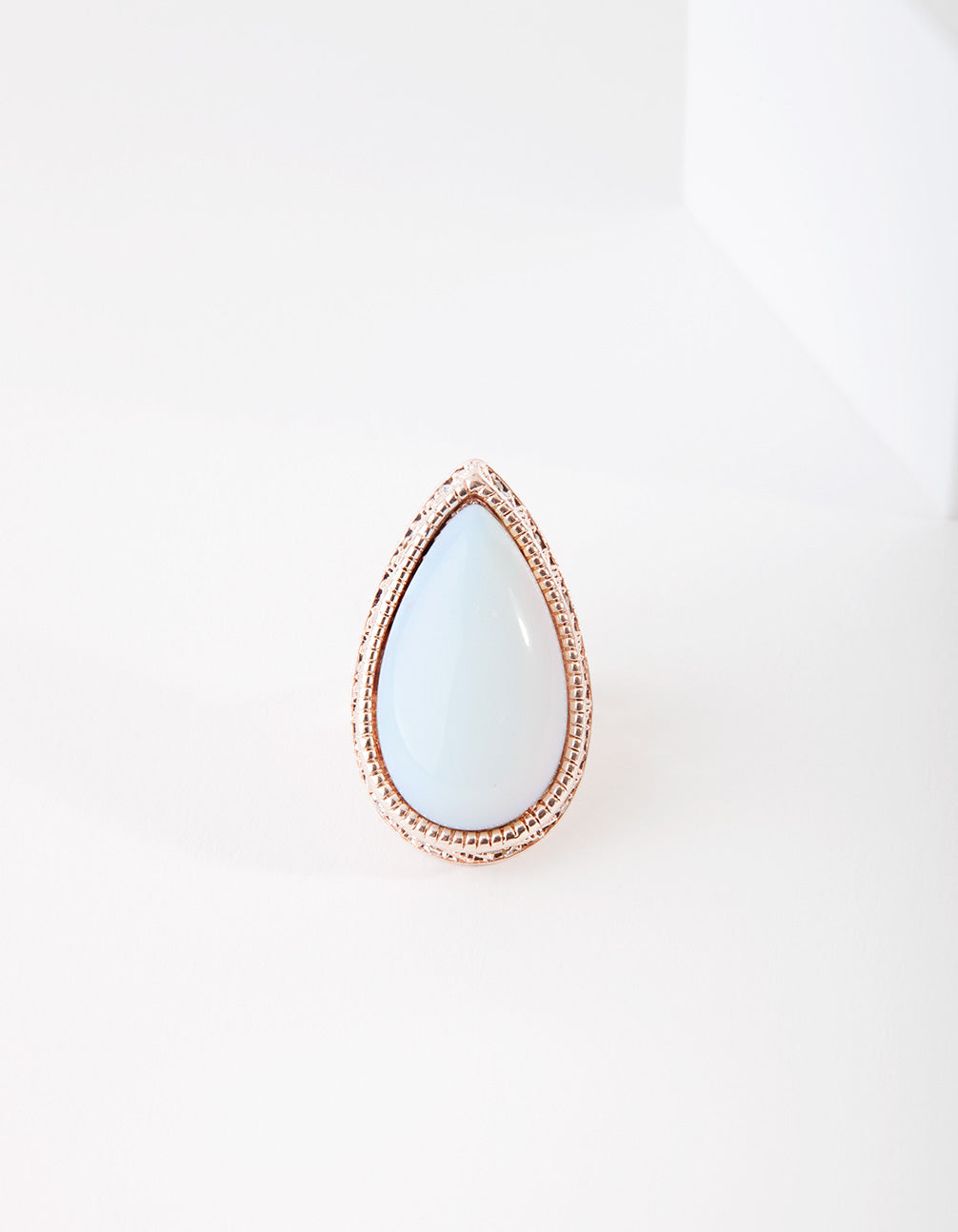 Rose Gold Moonstone Semi-Precious Ring
