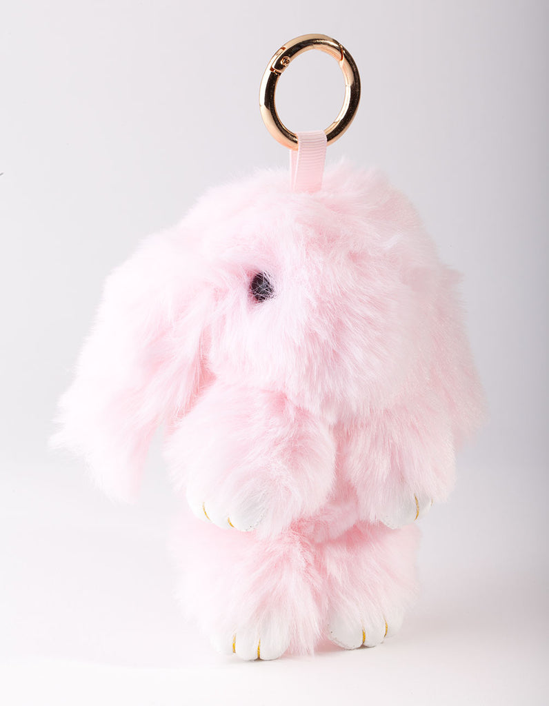 Kids Pink Fluffy Bunny Keyring | Jewel near me | Jewelery | Lovisa |