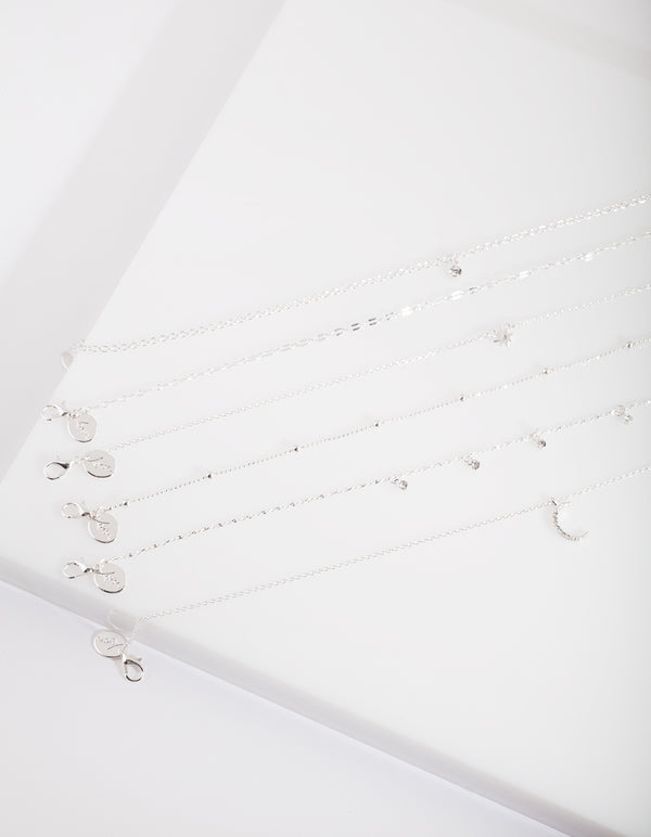 Silver Celestial Choker 6-Pack
