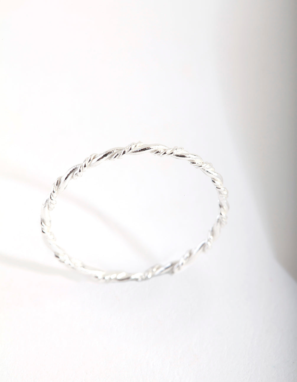 Sterling Silver Fine Twist Ring