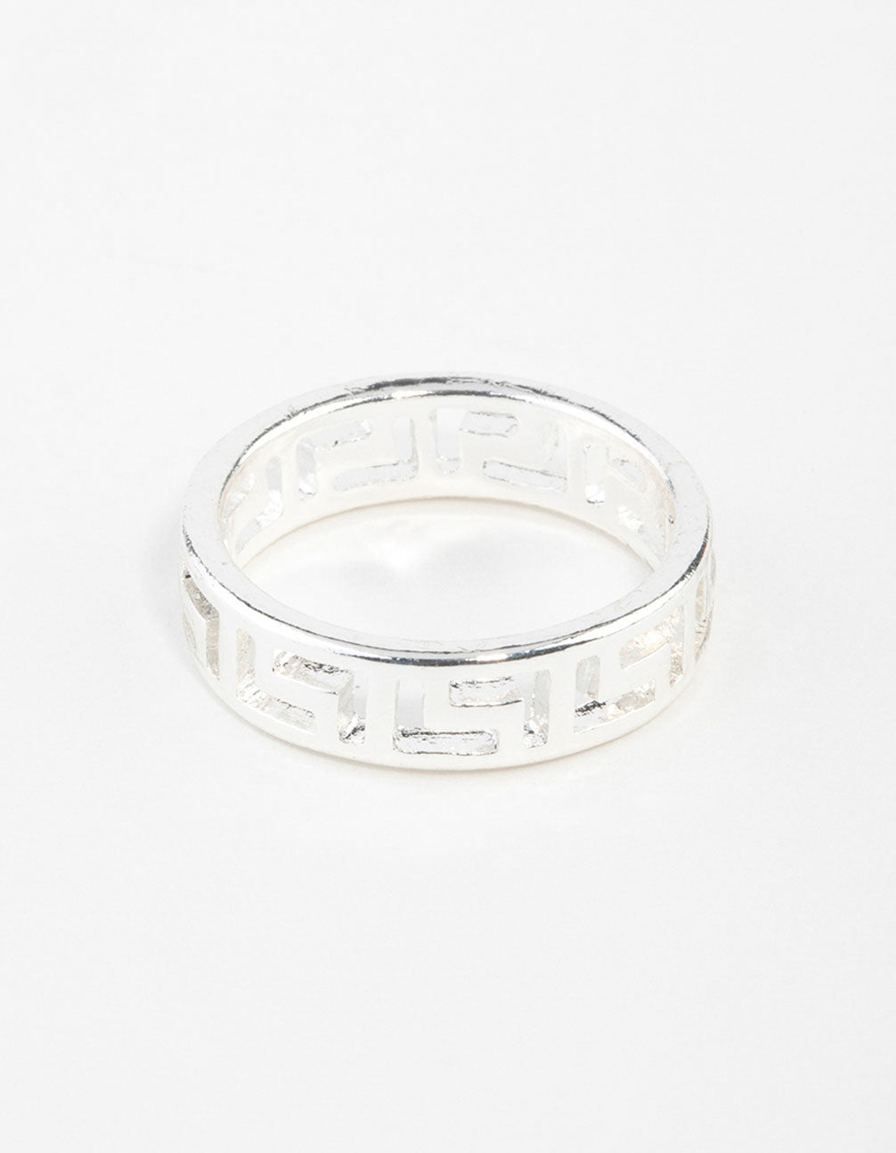 Silver Geometric Ring