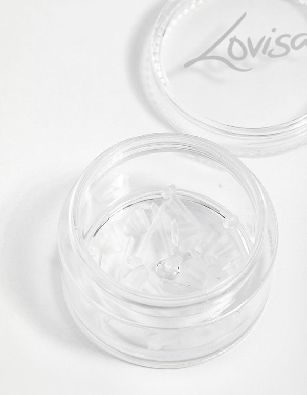 Plastic Sensitive Silicone Earrings