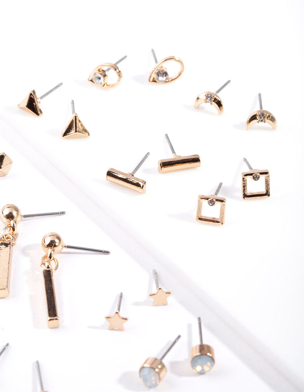 Gold Stick Drop Earring 12-Pack