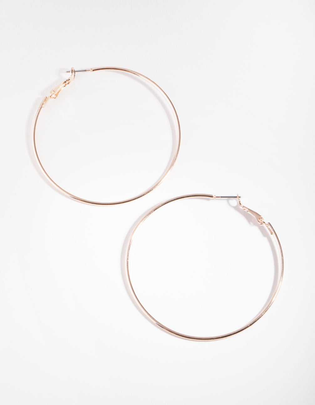 Rose Gold XL Superfine Hoop Earrings