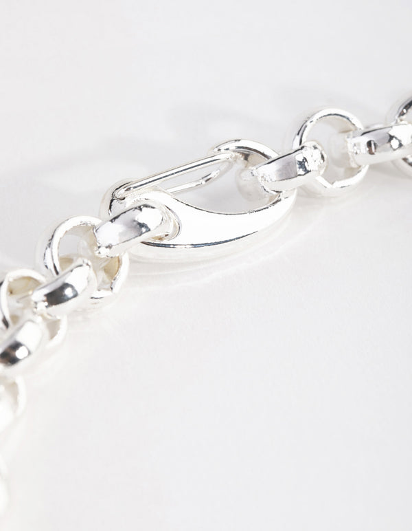 Silver Plated Rolo Chain Necklace