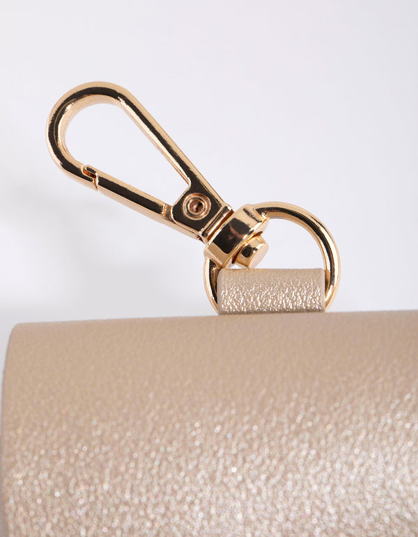 Wide Cream PU Leather Earpod Case