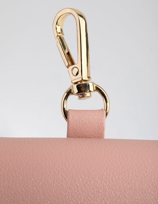 Wide Blush PU Leather Earpod Case