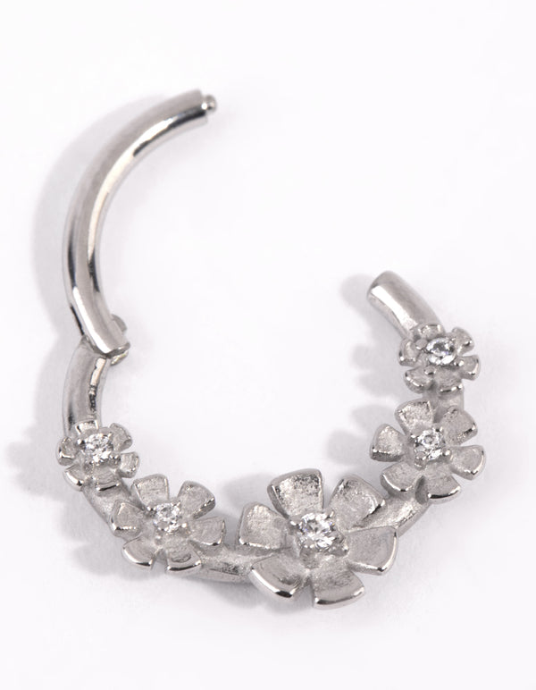 Surgical Steel Flower Clicker