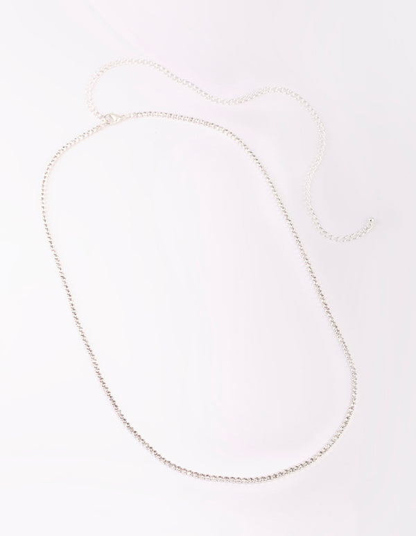 Silver Diamante Waist Chain