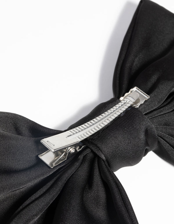 Black Bow Clip