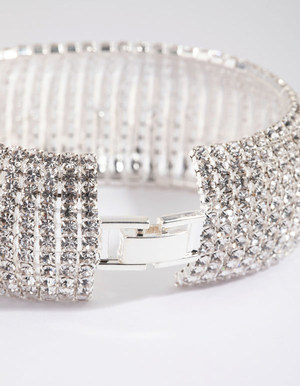 Silver Statement Cup Chain Bracelet