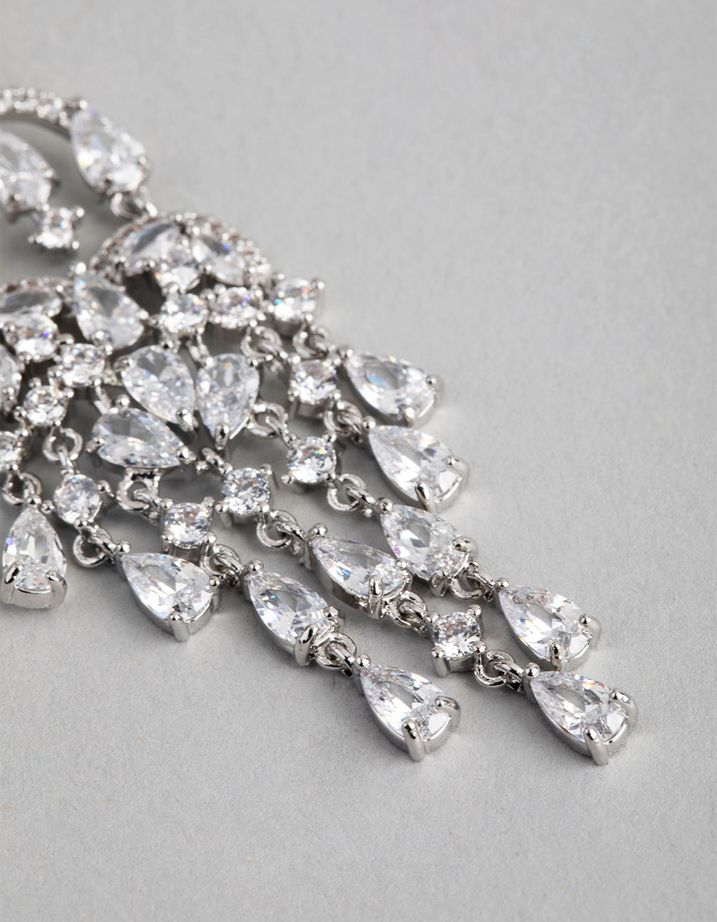 Silver Chandelier Drop Earrings
