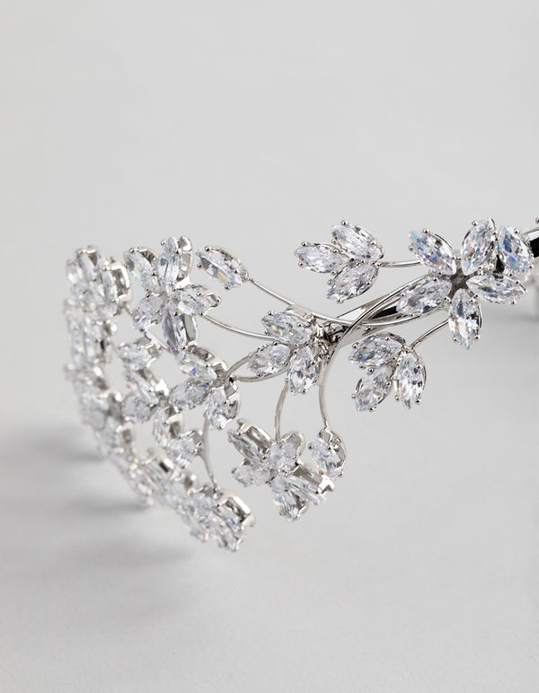 Silver Statement Flower Alice Band