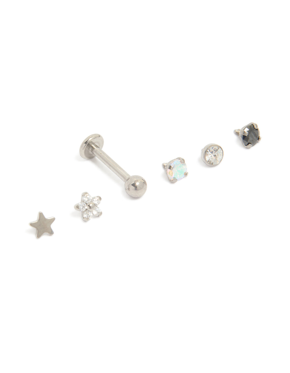 Titanium Pretty Flat Back Stud Pack