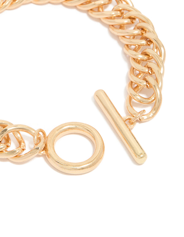 Gold Chain Link Bracelet