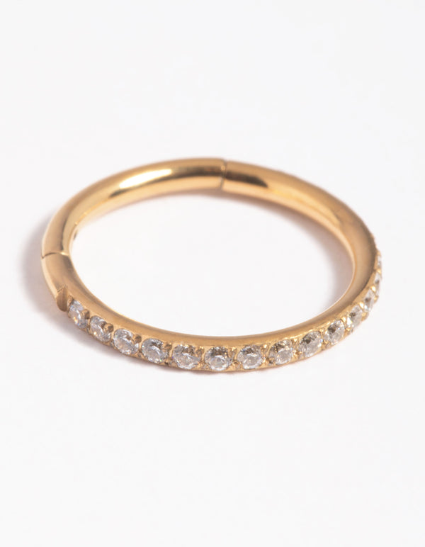 Gold Plated Titanium Crystal Clicker