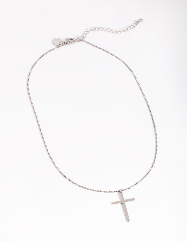 Waterproof Stainless Steel Cross Necklace