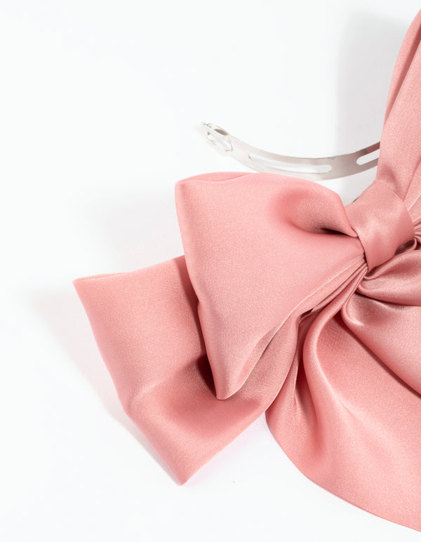 Pink Bow Clip