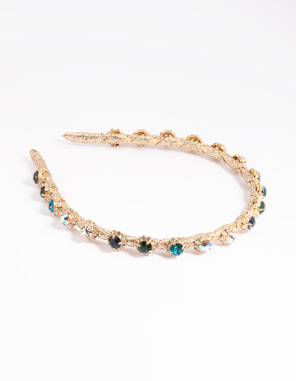 Thread Wrapped Diamante Headband