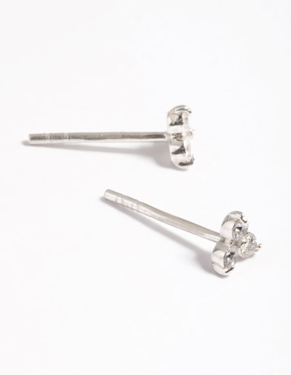 Sterling Silver Cubic Zirconia Stud Earrings