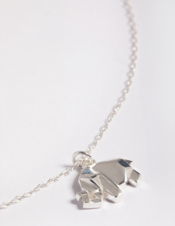 Sterling Silver Elephant Necklace