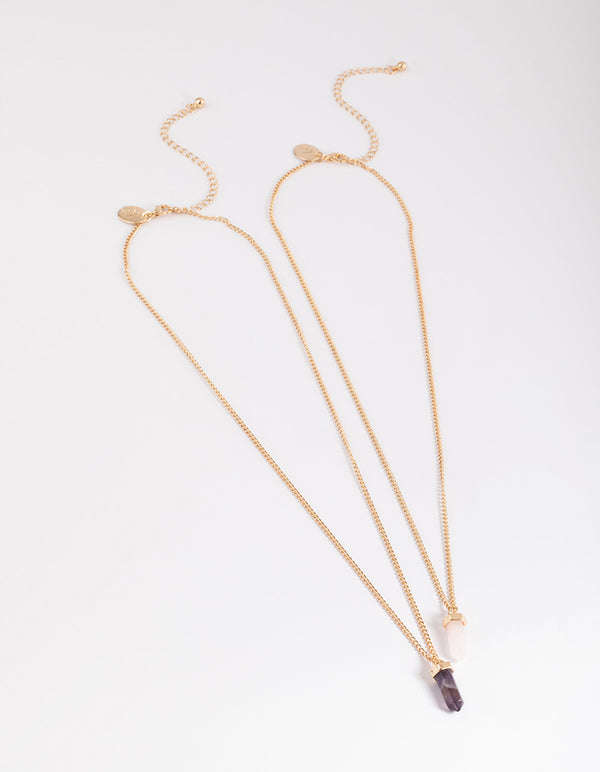 Gold Mini Shard Necklace Pack