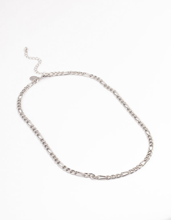 Silver Figaro Chain Necklace