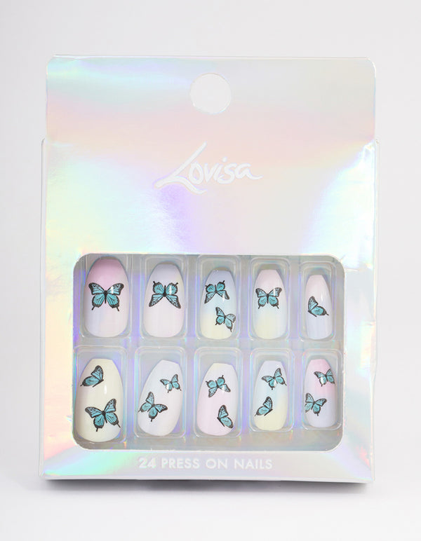 Butterfly Ombre Press On Nails