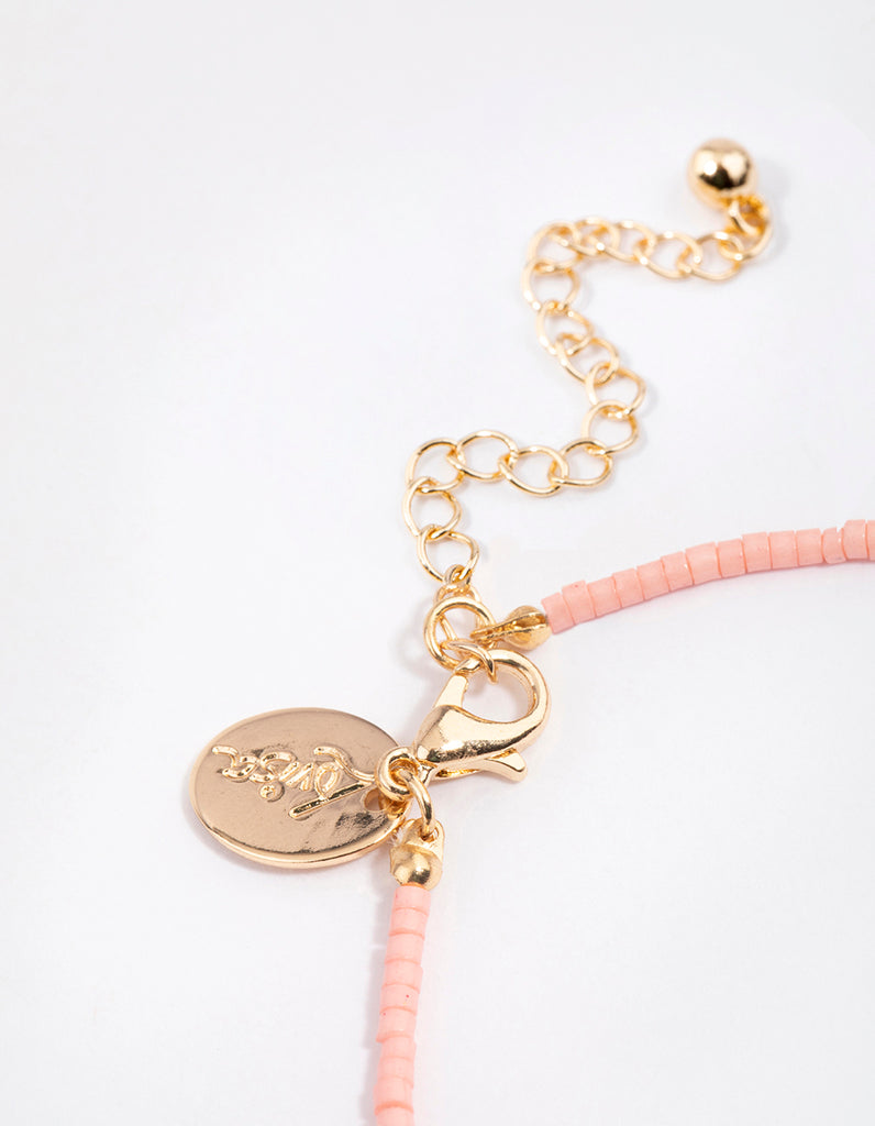 Lovis Cherry Flower Bead Bracelet
