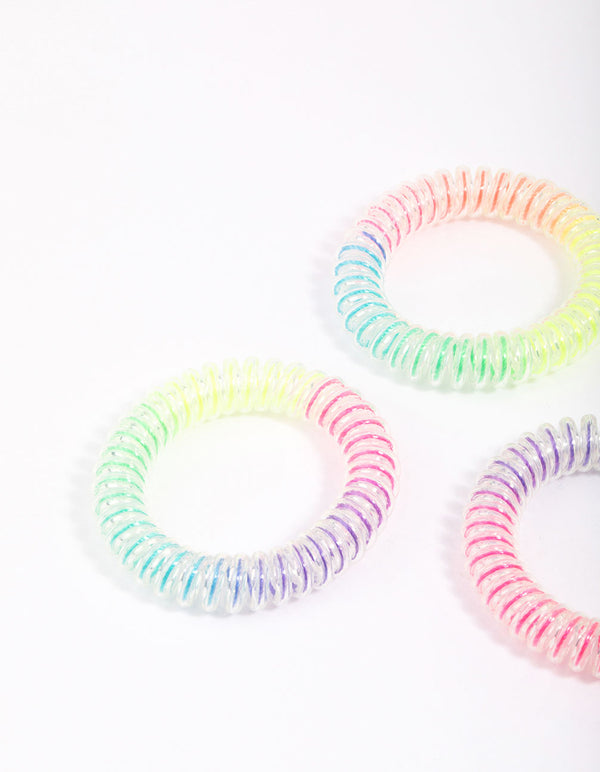 Rainbow Hair Coils 4-Pack