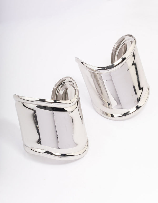 Silver Statement Large Wrist Cuffs