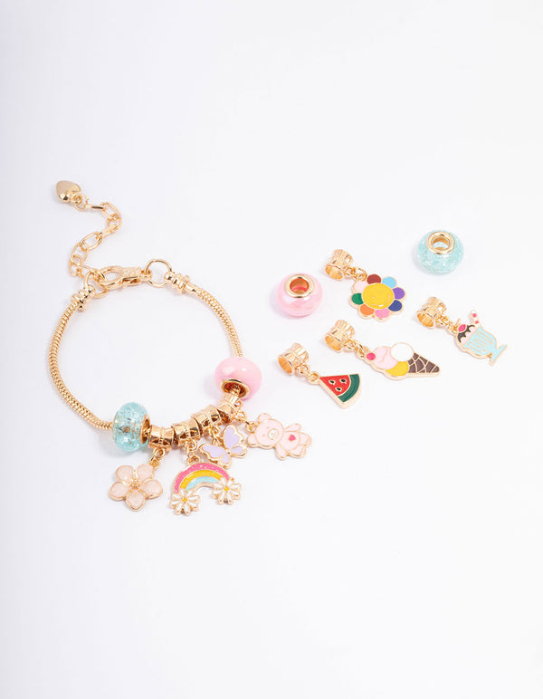 Kids Bright Christmas Charm Bracelet 12 Days of Christmas Advent Calendar