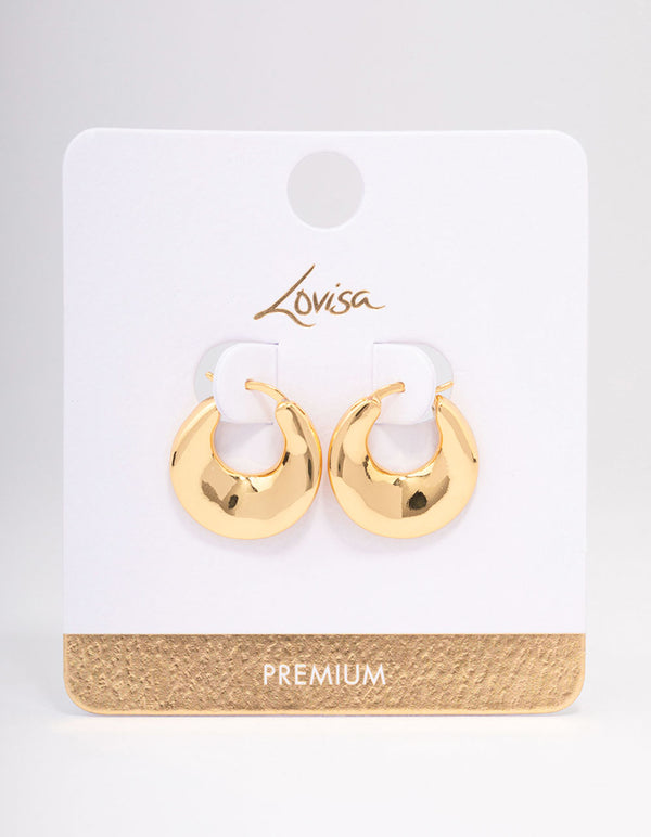 Gold Plated Small Hoop Earrings