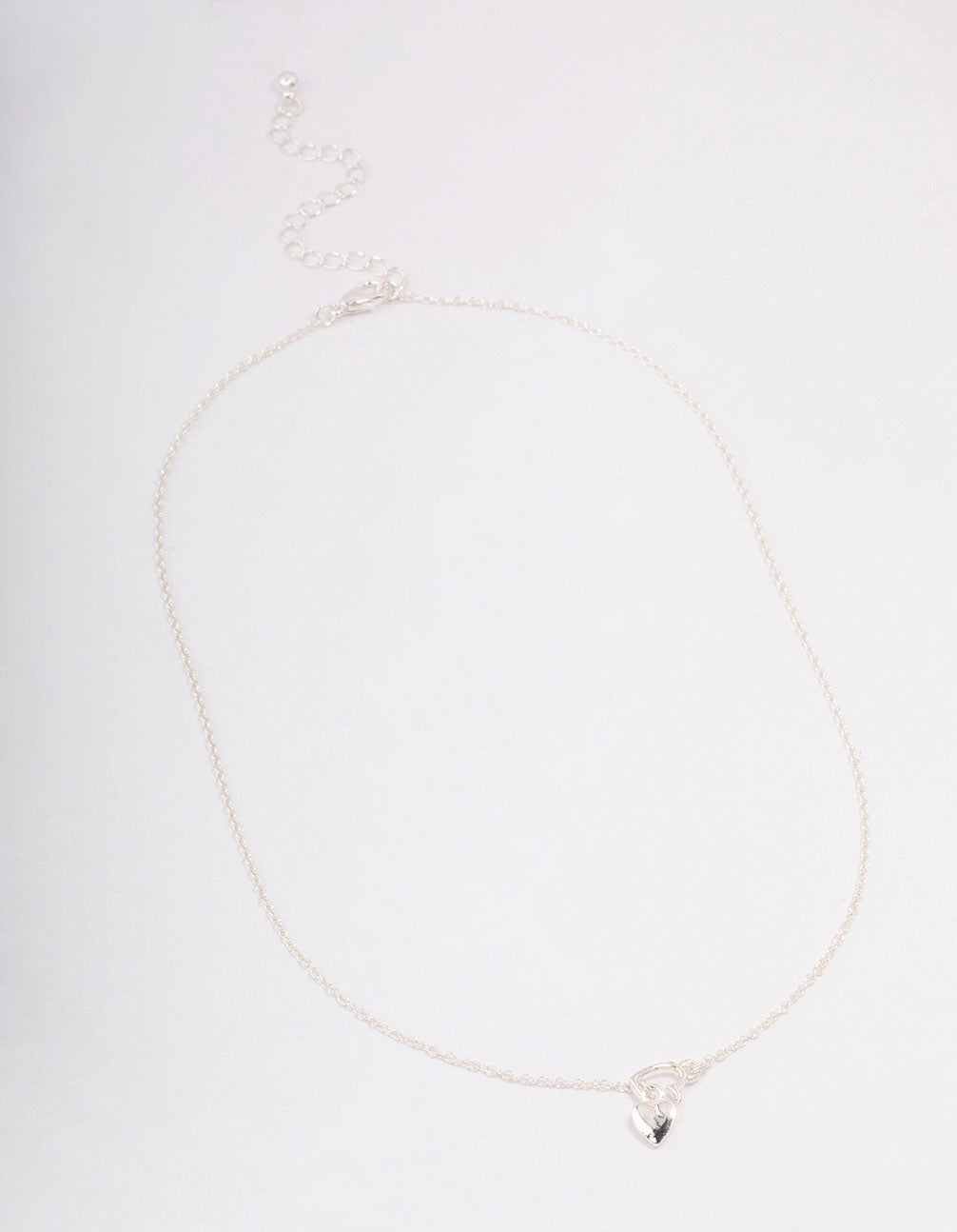 Silver Heart Threaded Necklace