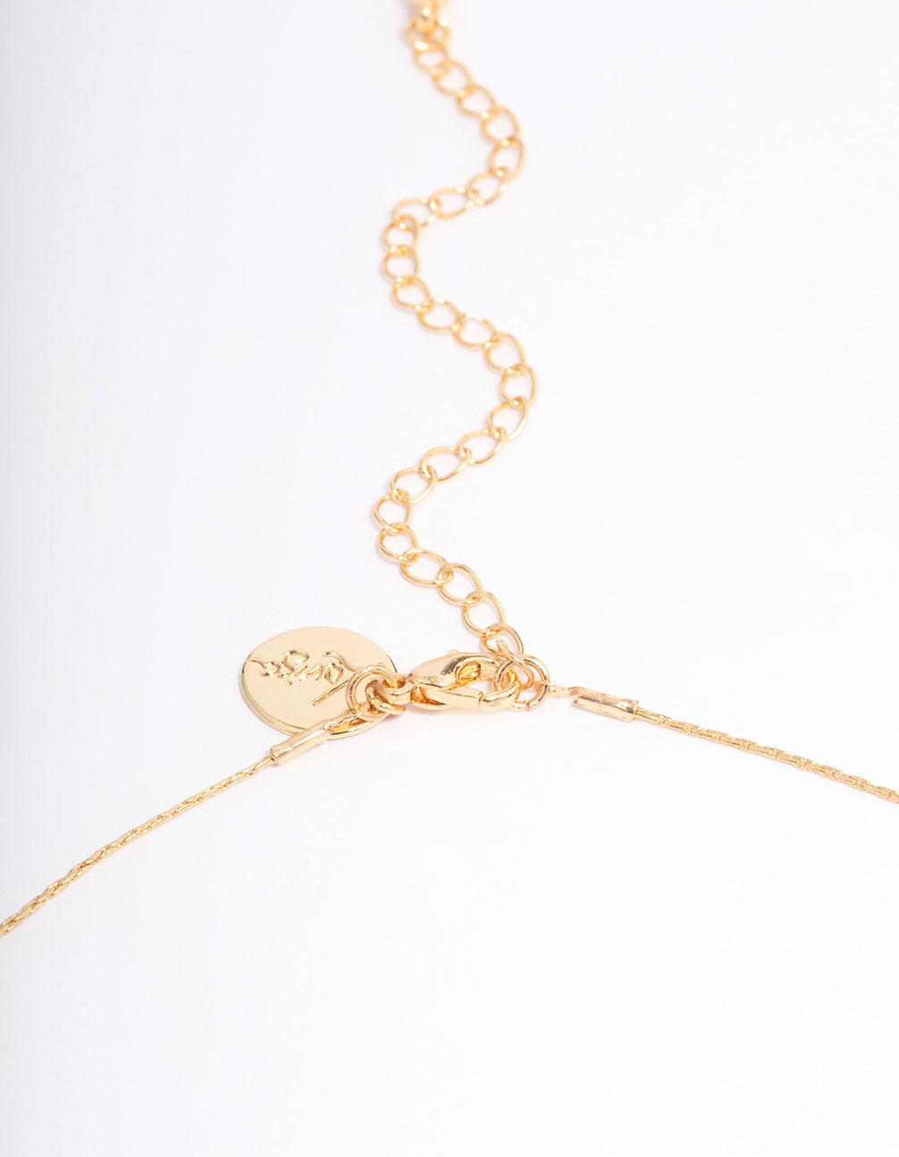 Gold Plated Freshwater Pearl Dotted Fine Short Necklace