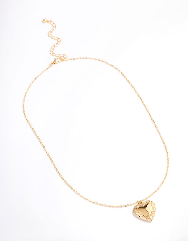 Gold Mixed Textured Cross Necklace