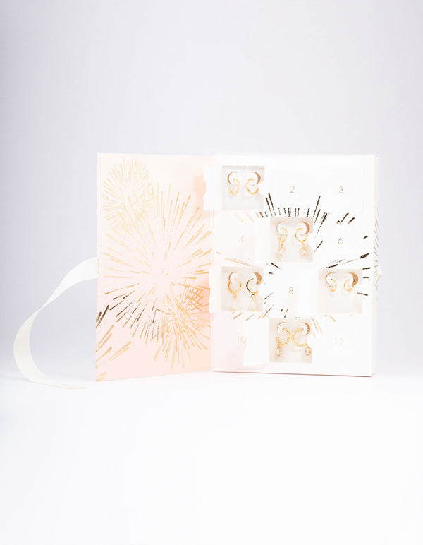 Gold Plated Freshwater Pearl 12 Days of Christmas Advent Calendar