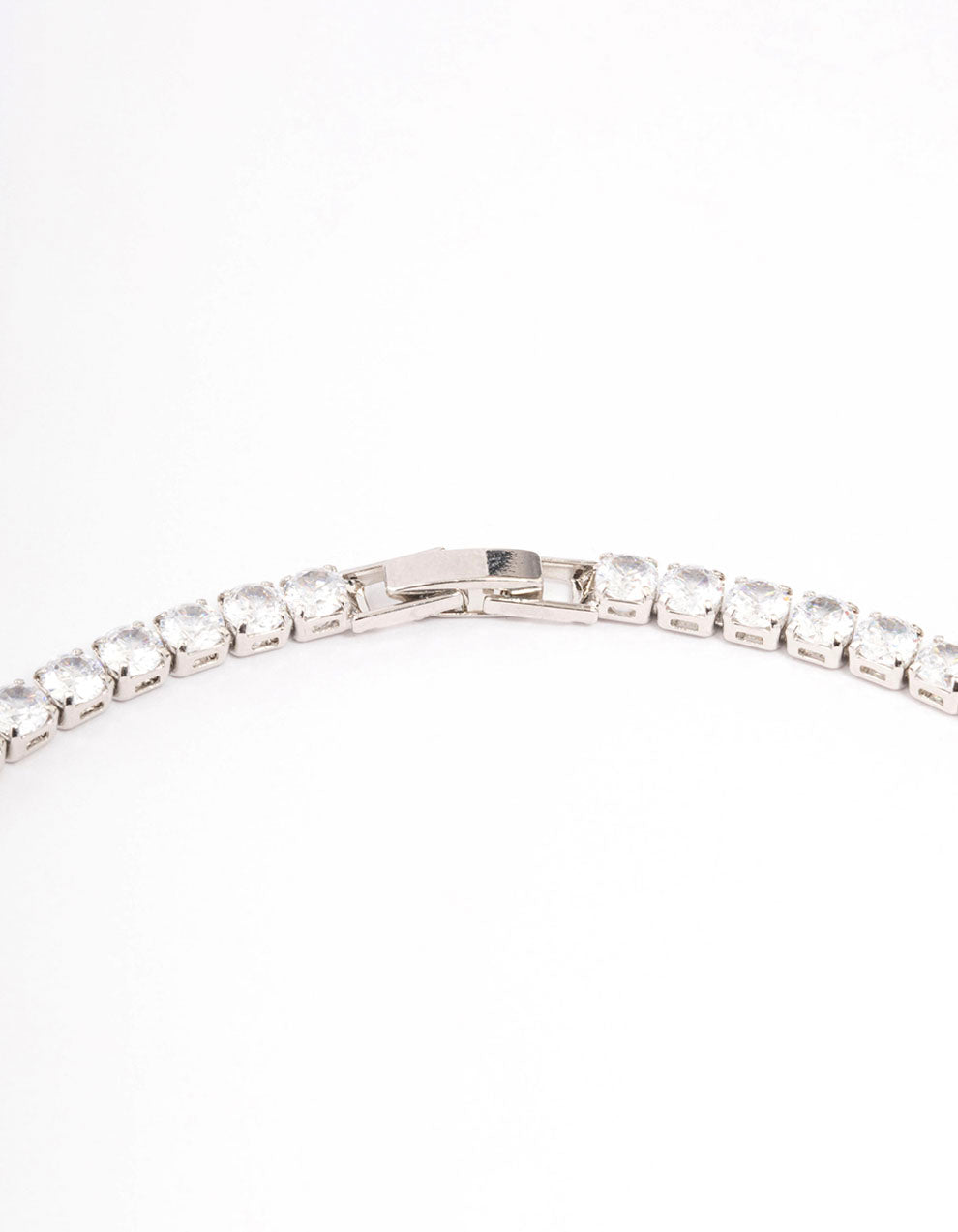 Silver Cubic Zirconia Baguete & Teardrop Jewellery Set