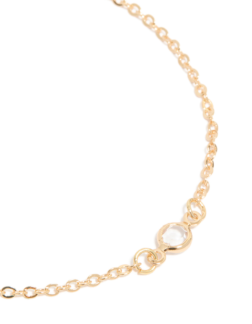 Gold Pearl Station Diamante Bracelet Pack