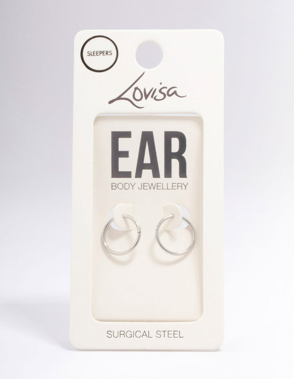 Surgical Steel Sleeper Earrings 12mm
