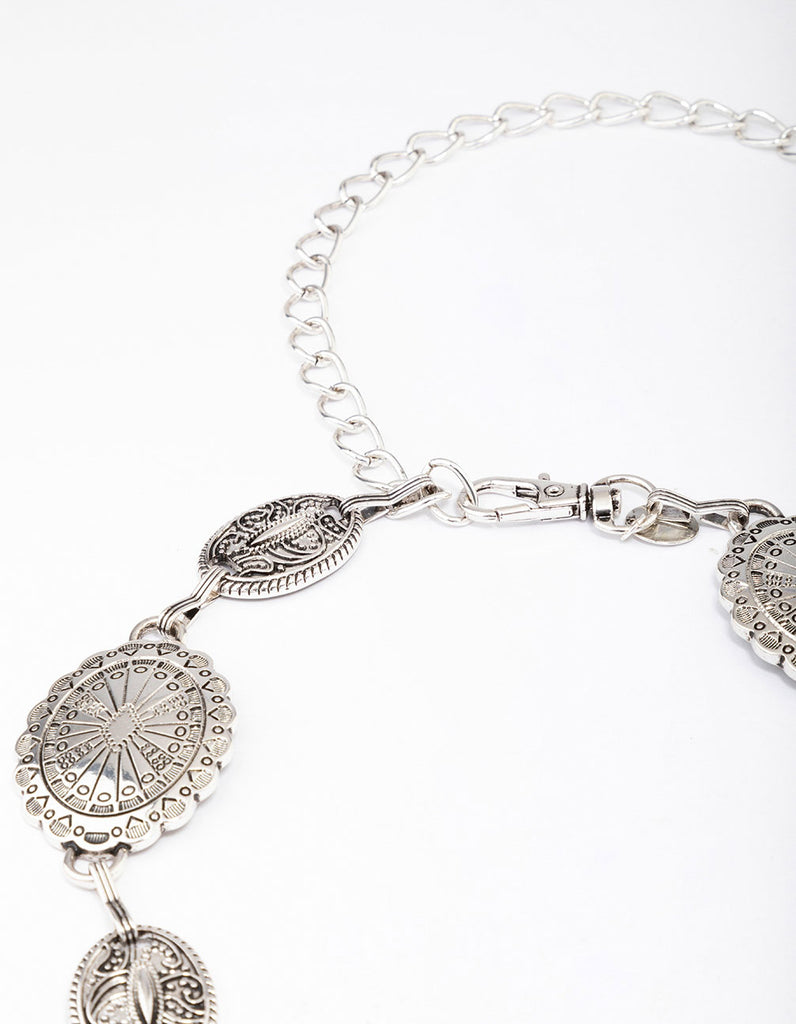 RETRO OVAL CHAIN BELT/ 1色