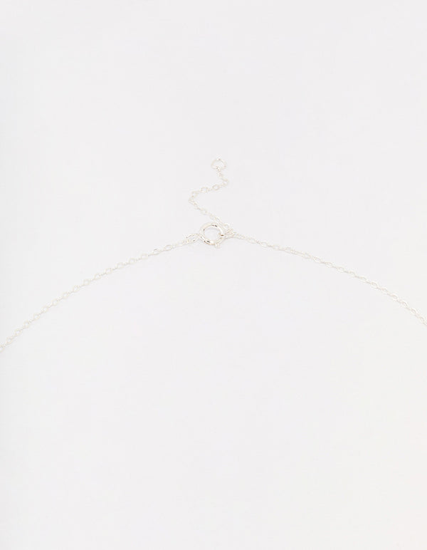 Sterling Silver Bow Pendant Necklace